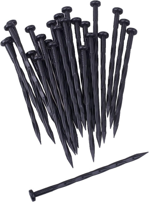 Landscape Edging Spikes, 8 inch Edging Spikes for Landscaping, Flower Gardens, Lawn (25 PC)...