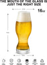 LUXU IPA Beer Glasses(Set of 4),16 oz Pilsner Beer Glasses,Craft Beer Bar Glasses,Lead-free Drinking Glasses,Ideal Gifts for Lager,Ale or Craft Be...