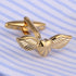 Angel Wings Cufflinks for Men, Wings Heart Cufflinks, Viking Wing Cuff Links, Gold Love Heart Wing Shirt Tuxedo Cufflinks, Punk Cufflinks French C...