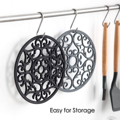 Colinda Silicone Trivet for Hot Dishes, Hot Pot and Pads - Protect Countertop from Hot Pot and Pans Coming Out from The Oven or Stove - Non-Slip &...