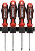 INTERTOOL 4-Piece Magnetic Screwdriver Set, Phillips & Flat Head, S2 Steel, Premium Grip Handles, Rust Resistant, General Purpose Repair Kit VT08-...