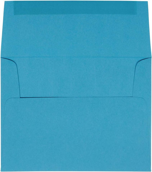 JAM PAPER A2 Colored Invitation Envelopes - 4 3/8 x 5 3/4 - Blue - 50/Pack...
