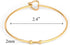 ALEXCRAFT Wholesale 6PCS 14K Gold Stainless Steel Bracelet Bangle Open Blank Wire Charm Bangle Bulk for Jewelry Making...