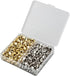 Bulk Set of 400 6mm Large Hole Star Loose Beads - Star Spacer Beads, Charm Buttons, Shaped Beads with Storage Box for DIY Crafts, Bracelet, Neckla...