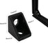 20pcs Black 2020 Series 1720 Aluminum Profile Corner Bracket with 40pcs M5 T Nuts +40pcs M5 Screws + 1pcs Wrench for Slot 6mm 20S Aluminum Rail Ac...