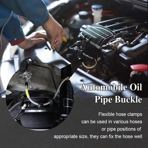 15 Pieces Brake Line Clips Metal Brake Line Retainer, Brake Hose Retaining Clip, U Shaped Brake Hose Clips, Metal Brake Line Clips, Brake Hose Loc...