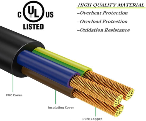 Speaker Power Cable for ION Block Rocker, ION Pathfinder, ION Tailgater Bluetooth Speaker, Guitar Amp, Job Rocker, Explorer Portable Speaker Syste...