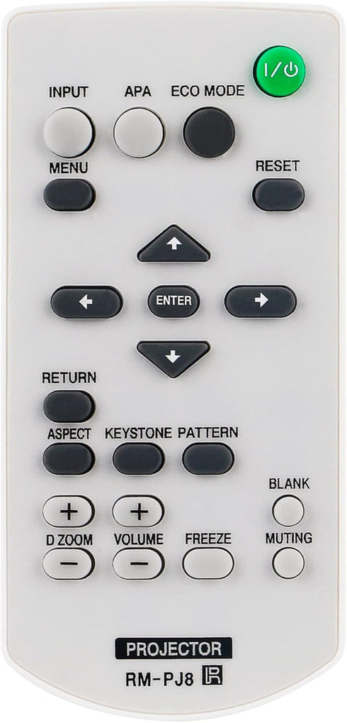 Allimity RM-PJ8 RMPJ8 Replacement Remote Compatible with Sony Data Projector VPL-PXZ10 VPL-DX142 VPL-DX122 VPL-DX102 VPL-DW122 VPL-EW295 VPL-EW255...