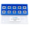 11mm Square with 6"Radius Carbide Inserts Cutters 11×11×2.0mm-R150 Replacement for Woodworking Fits SpiralHelical Planer Cutter Head Lathe Turning...