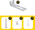 30 Set White Board Mounting Hardware,Whiteboard Hanging Brackets, White Board Installation Kit Includes Hanger Supports, Screws and Expansion Tube...
