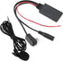 Qiilu Bluetooth AUX Adapter for Car, Bluetooth 5.0 AUX Cable Adapter with Microphone Handsfree Fit for Alpine CDA-9857 CDA-9886 CDA-117...