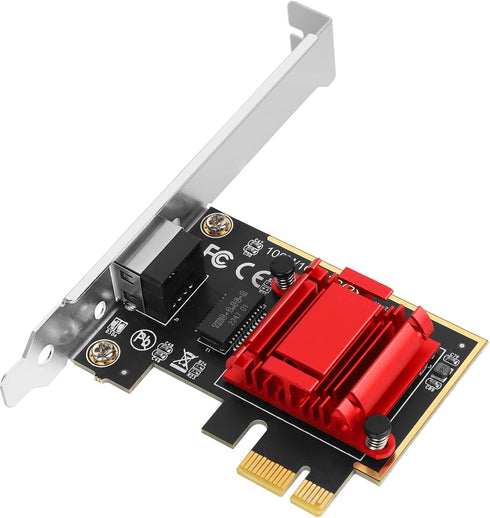 2.5Gb PCIe Network Adapter Realtek RTL8125B, 2500/1000/100Mbps Gigabit Ethernet Card RJ45 LAN Port for Gaming/Office, Wake on LAN, Support PXE for...
