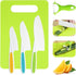 Kids Knife Set, 5 Pieces Montessori Kitchen Tools for Toddlers' Real Cooking, Kids Safe Kitchen Cooking and Baking Knife Set with Peeler, Cutting ...