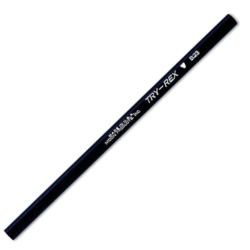 J.R. Moon Pencil JRMB23 Try Rex Pencil, Intermediate without Eraser, 1.73" Height, 2.99" Wide, 7.4" Length (12 Count)...