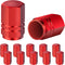 Red Auto Tire Valve Stem Caps: Tire Air Pressure Caps, Universal Schrader Valve Cap for Car Bike Truck Motorcycles...
