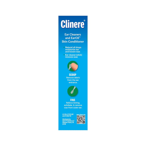 Clinere Ear Oil Conditioner & Ear Cleaners Cleaning Care Kit, 1 Ea, 1count, 4 Ear Tips...