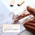 Owfeel Desk Accessory Kits Rose Gold 4pcs Acrylic Stapler & Tape Dispenser Set, Tape & Stapler Desk Set Rose Gold As The Halloween Chirismas Thank...