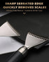 Fish Scale Remover, 2PCS Stainless Steel Sawtooth Sharp Durable Fish Scale Remover, Portable Kitchen Fish Cleaning Kit, Fish Scraper for Chef and ...
