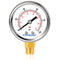 Lead-Free Pressure Gauge 1/4 NPT 0-100 Psi 2" Dial Stainless Steel Case, 1/4 NPT Lower Mount Pressure Gauge...