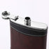 Premium 1 Pack 8 Oz Hip Flask for Liquor Soft Touch Leather Wrap with Funnel,18/8 Stainless Steel Highest Food Grade Leak Proof Classic Flask...