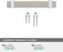 Amerock | Cabinet Pull | Satin Nickel/Polished Chrome | 3-3/4 inch (96 mm) Center to Center | Overton | 1 Pack | Drawer Pull | Drawer Handle | Cab...