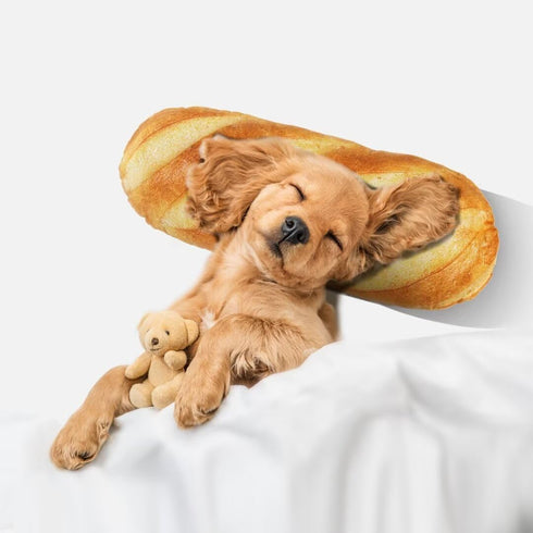 HOMBYS Large Dog Pillow for Large, Medium & Small Dogs, Cute Baguette Designs Dog Claming Pillow for Neck Support, Improve Anxiety Relief-20"x7.5"...