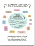 uoyien Growth Mindset Mental Health Posters I Cannot Control and I Can Control Positive Affirmations Charts Canvas Wall Art Kids Educational Print...