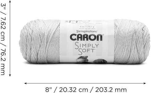 Caron Simply Soft Woodland Heather Yarn - 3 Pack of 141g/5oz - Acrylic - 4 Medium (Worsted) - 250 Yards - Knitting, Crocheting & Crafts......