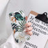 for iPhone SE2022 Case, SE2020 Case, 8 Case,7 Case for Women Girls,Green Leaves with White Floral Pattern Design, Slim Fit Clear Soft Full-Body Pr...