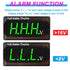 57.2x29.3x11.8mm Digital Voltmeter Tester Waterproof Monitor Meter Battery Capacity Indicator Green LED Digital Voltmeter for Automotive and Subst...