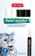 ZEYAR Permanent Oil-Based Paint Markers, Medium Point, Waterproof ink, Expert of Rock Painting, Great on Mug, Rock, Glass, Canvas, Metal and more ...