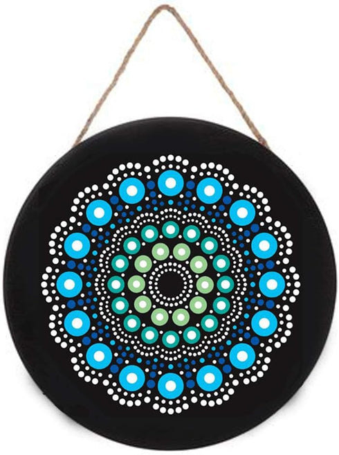CrafTreat Dot Mandala Stencils for Painting on Wood, Canvas, Paper, Fabric, Floor, Wall and Tile - Round Dot Mandala - 6x6 Inches - Reusable DIY A...