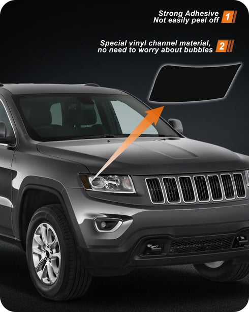 NDRUSH Headlight Side Marker Light Tint Sidemarkers Reflector Vinyl Tint Film Precut Overlay Wrap Cover Compatible with 2014 2015 2016 2017 2018 2...