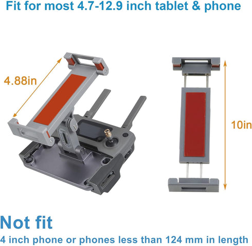 Hanatora 4.7-12.9 Inch Tablet Holder Mount for DJI Mavic Mini,Mini SE,Mavic 2 Pro/Zoom,Mavic Air,Spark,Mavic Pro/Platinum Remote Controller, Alumi...