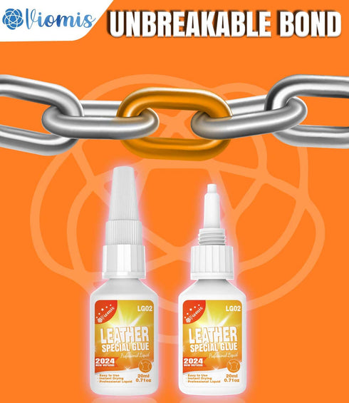 20g Leather & Fabric Adhesive: Strong, Clear & Flexible for Craft, Repair, Upholstery | Perfect for Shoes, Bags, Furniture...