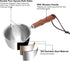 150ML Stainless Steel Boiler Pot with Heat Resistant Wood Handle, Melting Pot Universal for Melting Chocolate, Butter, Cheese, Caramel and Candy...