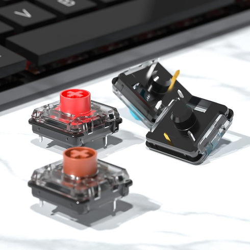 Kailh Choc Low Profile V2 Brown Keyboard Switches,Tactile RGB SMD 43gf Switch for MX Mechanical Gaming Keyboard (V2 Brown 10Pcs)...