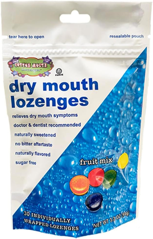 Dry Mouth Relief Fruit Mix 3.3oz Bag (1 Bag) | Relieves Dry Mouth & Increases Saliva Production, Sugar Free, Gluten Free, Delicious Fruit Flavor, ...