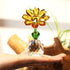 Qf QFkris Crystal Sunflower Figurine Table Crystal Flower Collectible Ornament Home Decoration Souvenir Gifts (Sunflower) for Women...