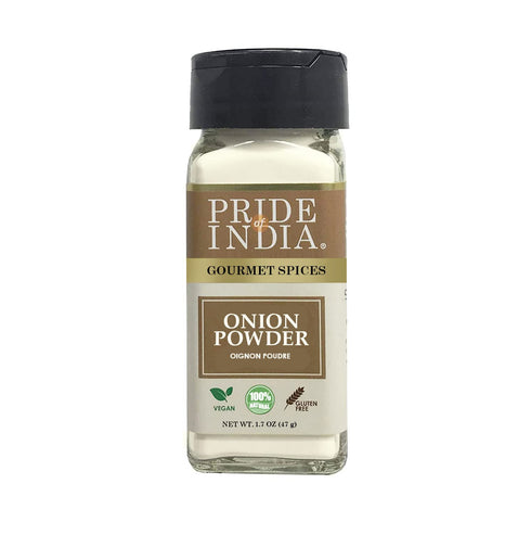 Pride of India – Onion Fine Ground – Gourmet Spice for Cooking – Pantry Essential – Adds Flavor to Sauces/Dips/Rubs/Marinades – Easy to Use – 1.7 ...