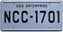 USS Enterprise | NCC-1701 | Metal Stamped License Plate...