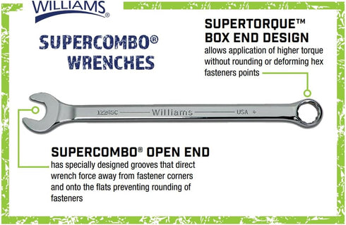 Williams 1209MSC Super Combo Combination Wrench, 9 Millimeter...