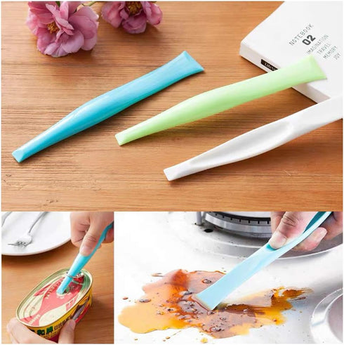 Cleaning Scraper Tool Kitchen Plastic Scraper Multipurpose Stiff Grill Scraper Scratch Free Cleaning Tool Can Opener Sticker Scraper Label Remover...
