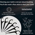 Black Floss Stick, Black Travel Case Floss, 200 Odorless Floss Floss, Toothpick Floss for Oral Cleaning, Oral Care Floss for Adults and Children (...