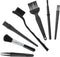 Set of 7 Keyboard Anti Static Brushes, Plastic Handle Portable Cleaning Brushes Computer Keyboard Cleaning Brush Kit for Cleaning Computer Keyboar...