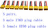 Blomiky XT60H 5 Pairs Female and Male 14AWG Silicon Wire Extention Deans XT60 Plug Connector for RC Cars Drone Lithium Battery XT60 Plug 5...