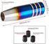 Aluminum Weighted Shift knobs, Universal Burnt Blue Long Shift knobs Automatic Manual Vehicles Lever Cover Head Shift Knobs 5 Inch with 3 Threaded...