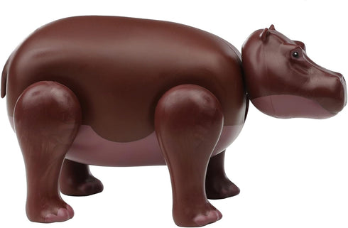Hippo Toy Safari Animal Figure, Plastic Safari Animal Figurines, Zoo Animal Playset, Large Realistic Zoo Animal Toys for Toddlers, Hippo Action Fi...