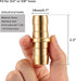 Brass Garden Hose Repair Connector with Clamps, Fit for 3/4" or 5/8" Garden Hose Fitting, 2 Set...
