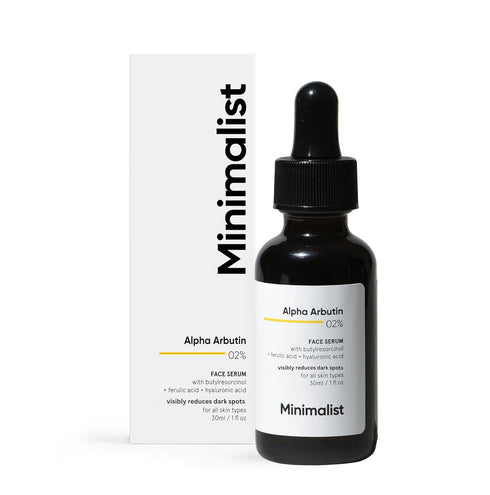 Minimalist 2% Alpha Arbutin Serum for Removing Pigmentation, Acne Marks, Dark Spots, Tanning & Blemishes | For Brighter & Even Tone | For Women & ...